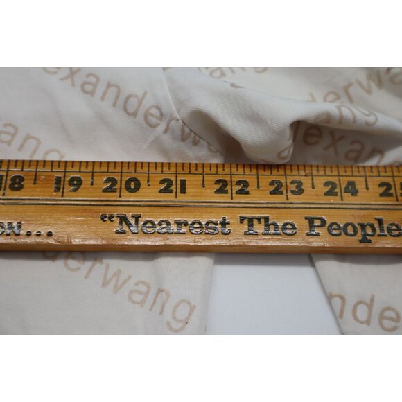 Alexander Wang Womens Logo Print Long Sleeve Shirt L - Picture 2 of 11